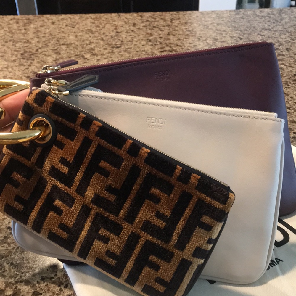 NWOT Fendi Tripletted Zucca Pouch - Picture 12 of 14